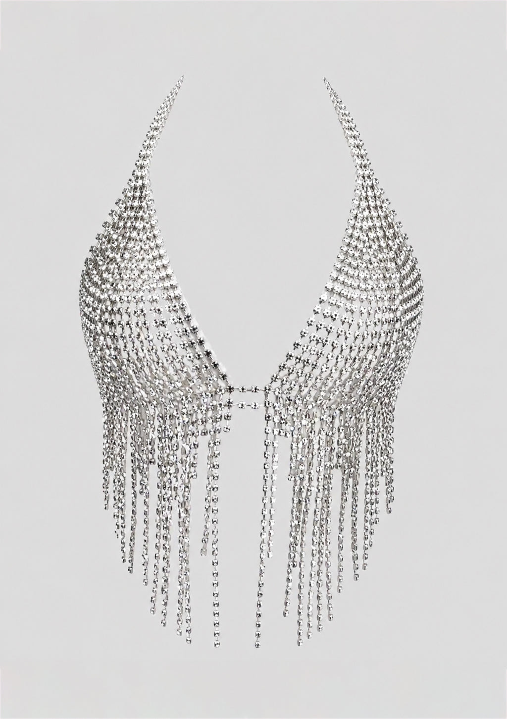 Crystal Fringe Chain Top
