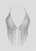 Crystal Fringe Chain Top