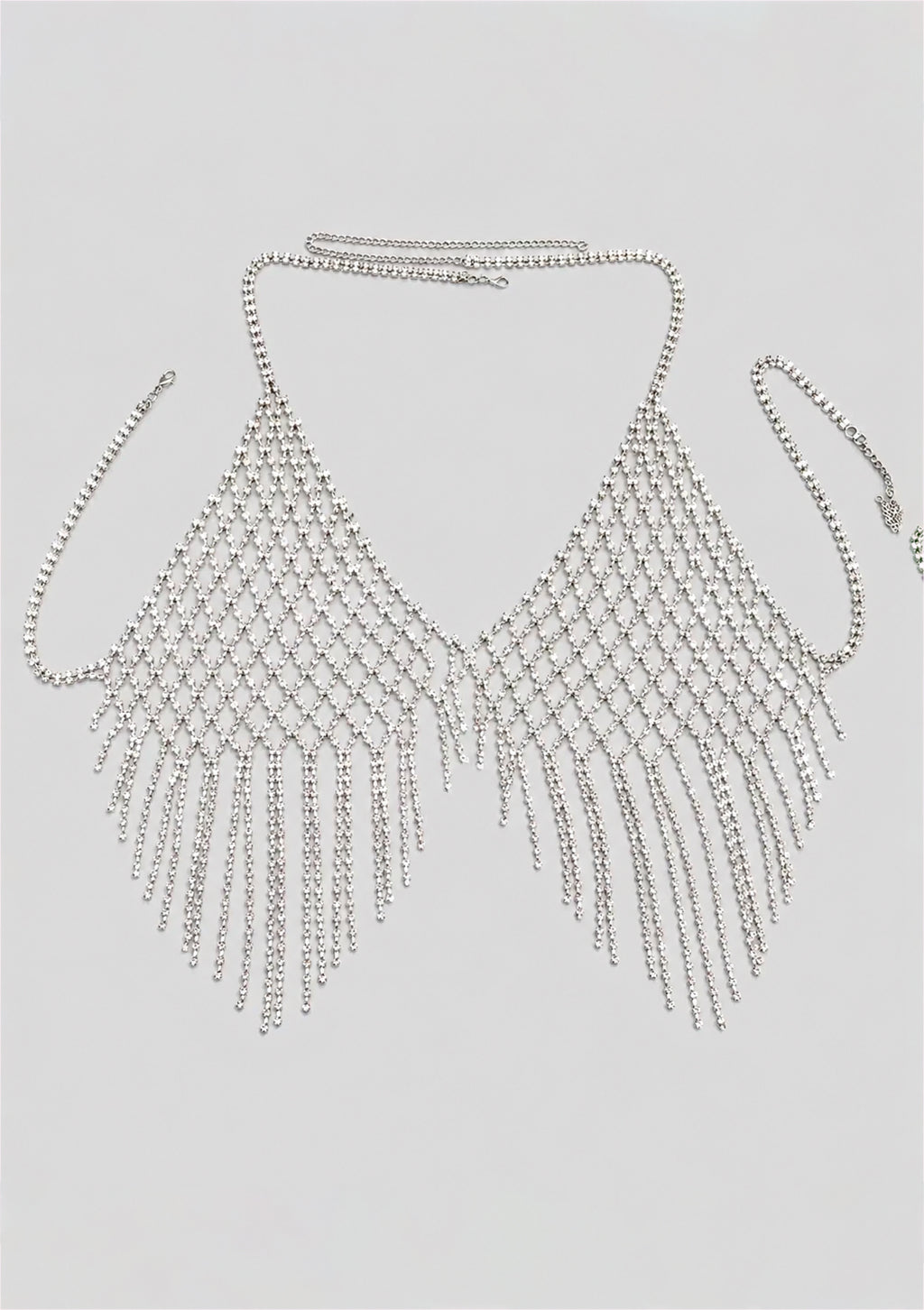 Crystal Fringe Chain Top