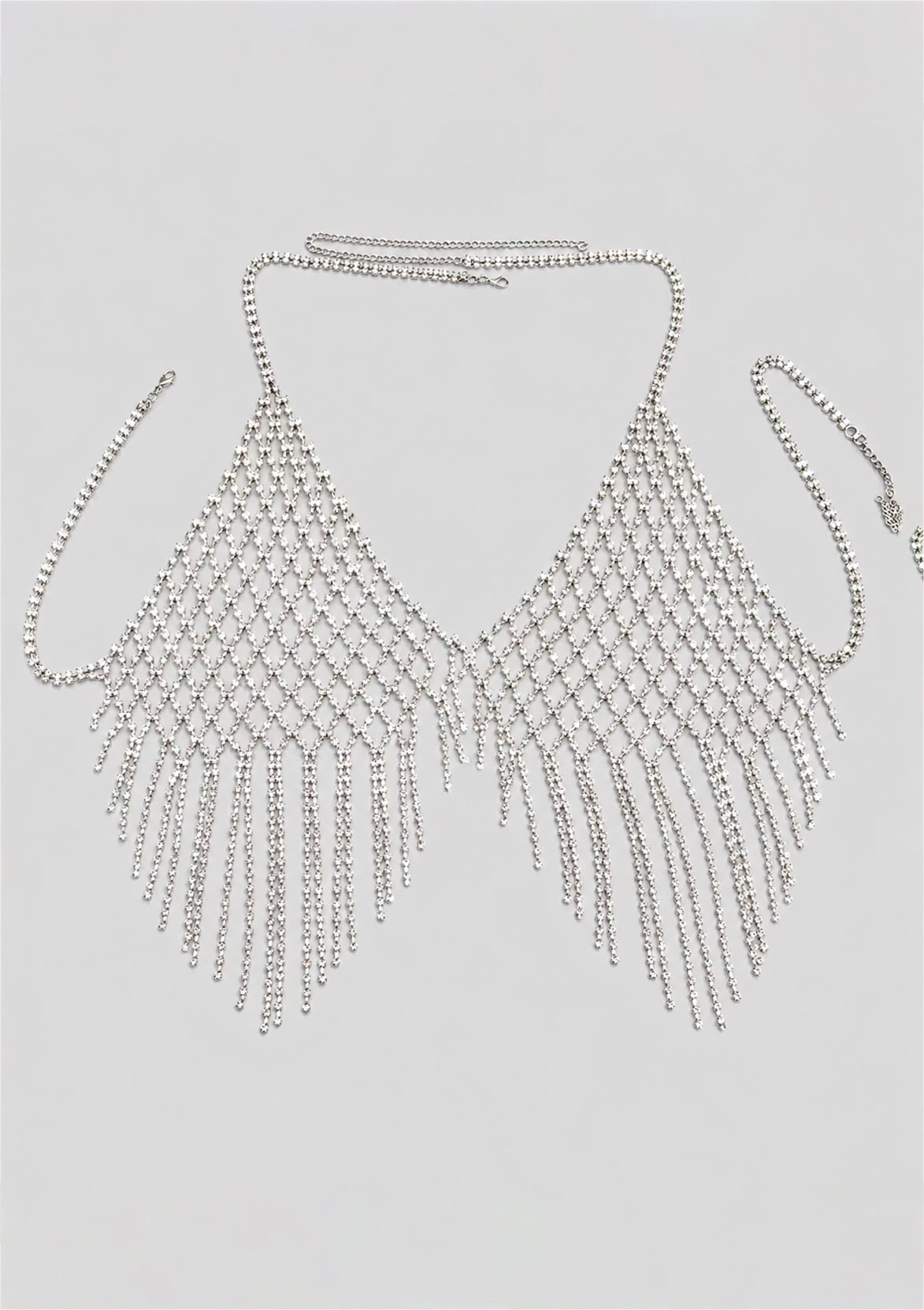 Crystal Fringe Chain Top