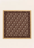 Chocolate Paisley Satin Scarf