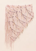 Blush Sequin Fringe Festival Scarf