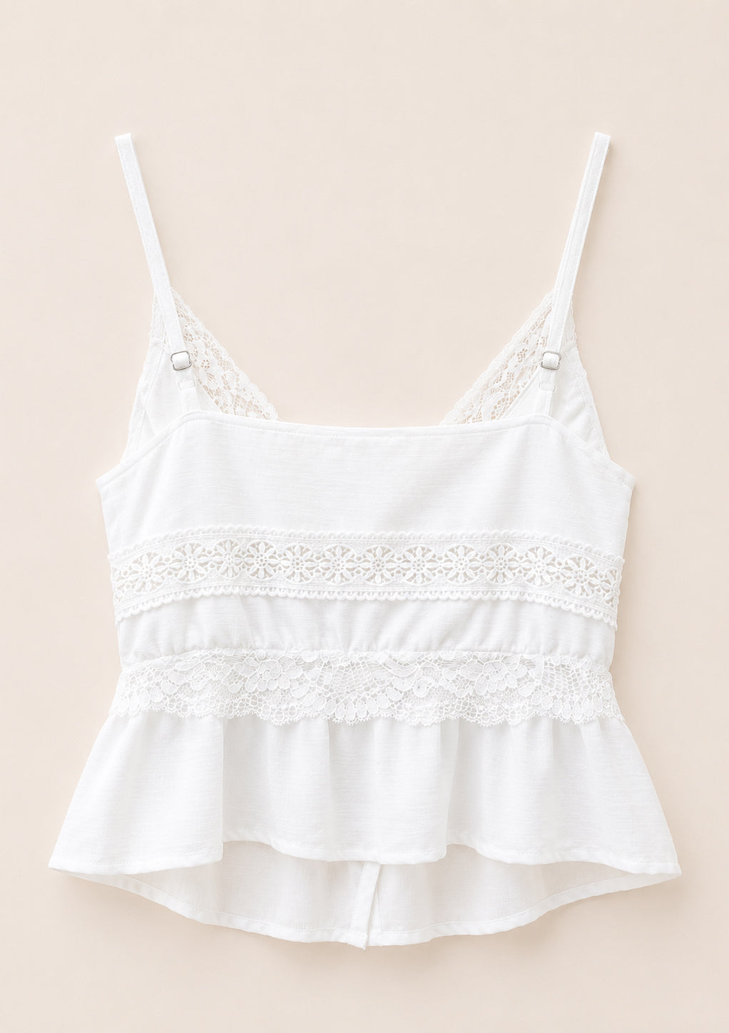 Lace Ruffle Cami Top