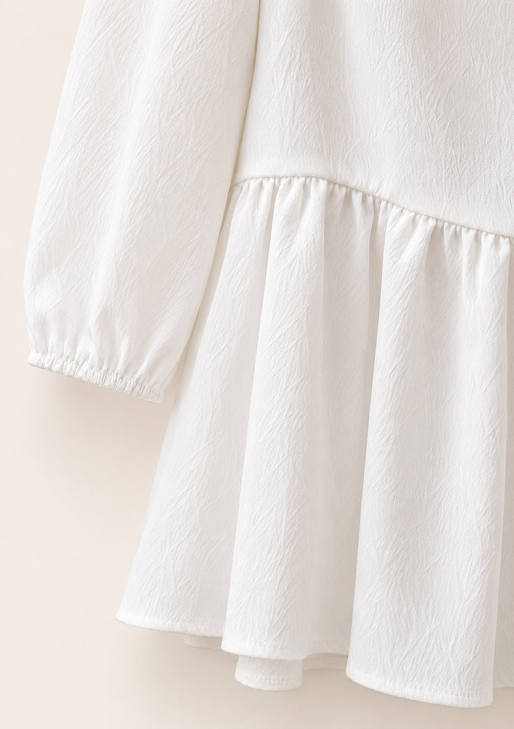 White Off-Shoulder Top & Asymmetric Skirt Set