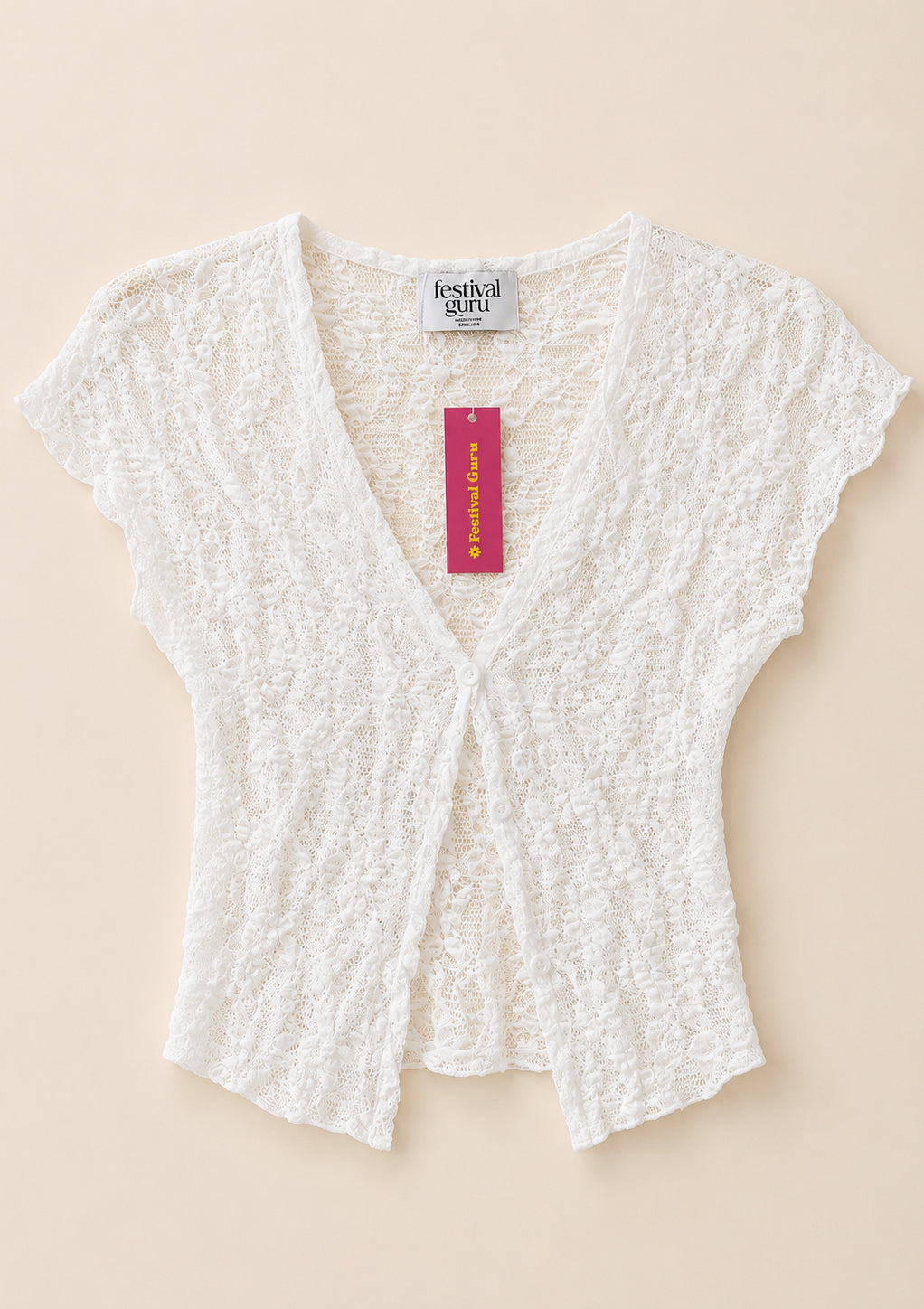 Delicate Lace Cardigan Blouse
