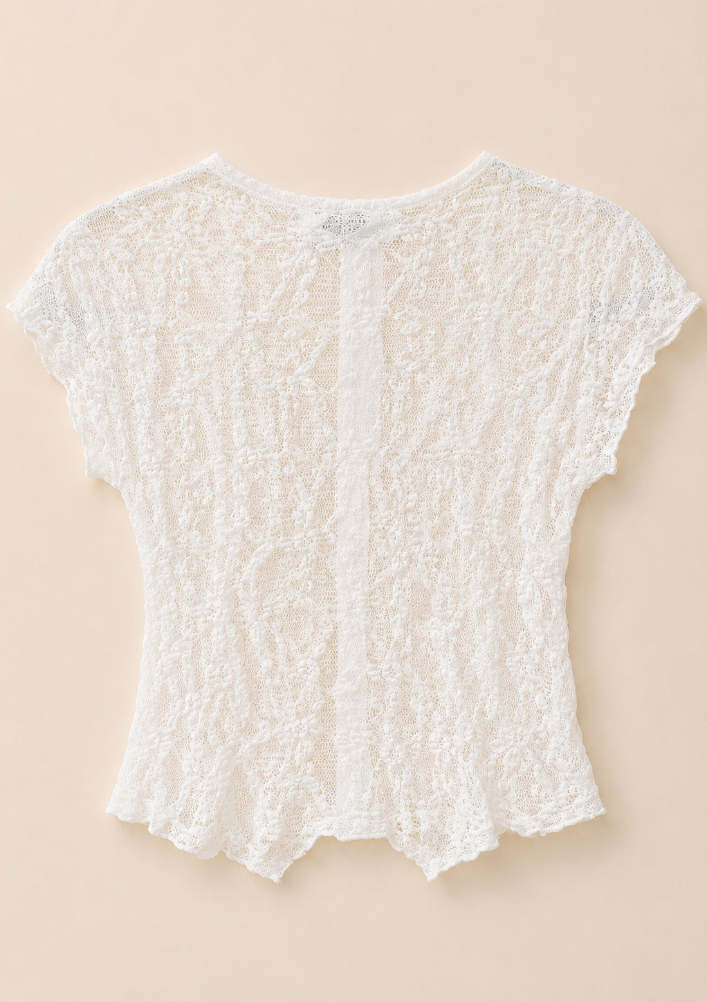 Delicate Lace Cardigan Blouse
