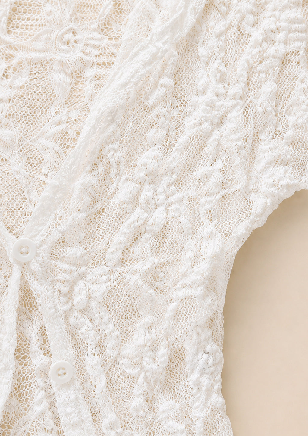 Delicate Lace Cardigan Blouse