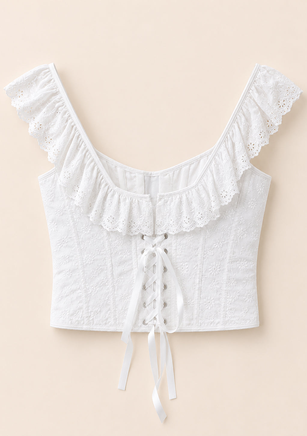 Broderie Corset Top
