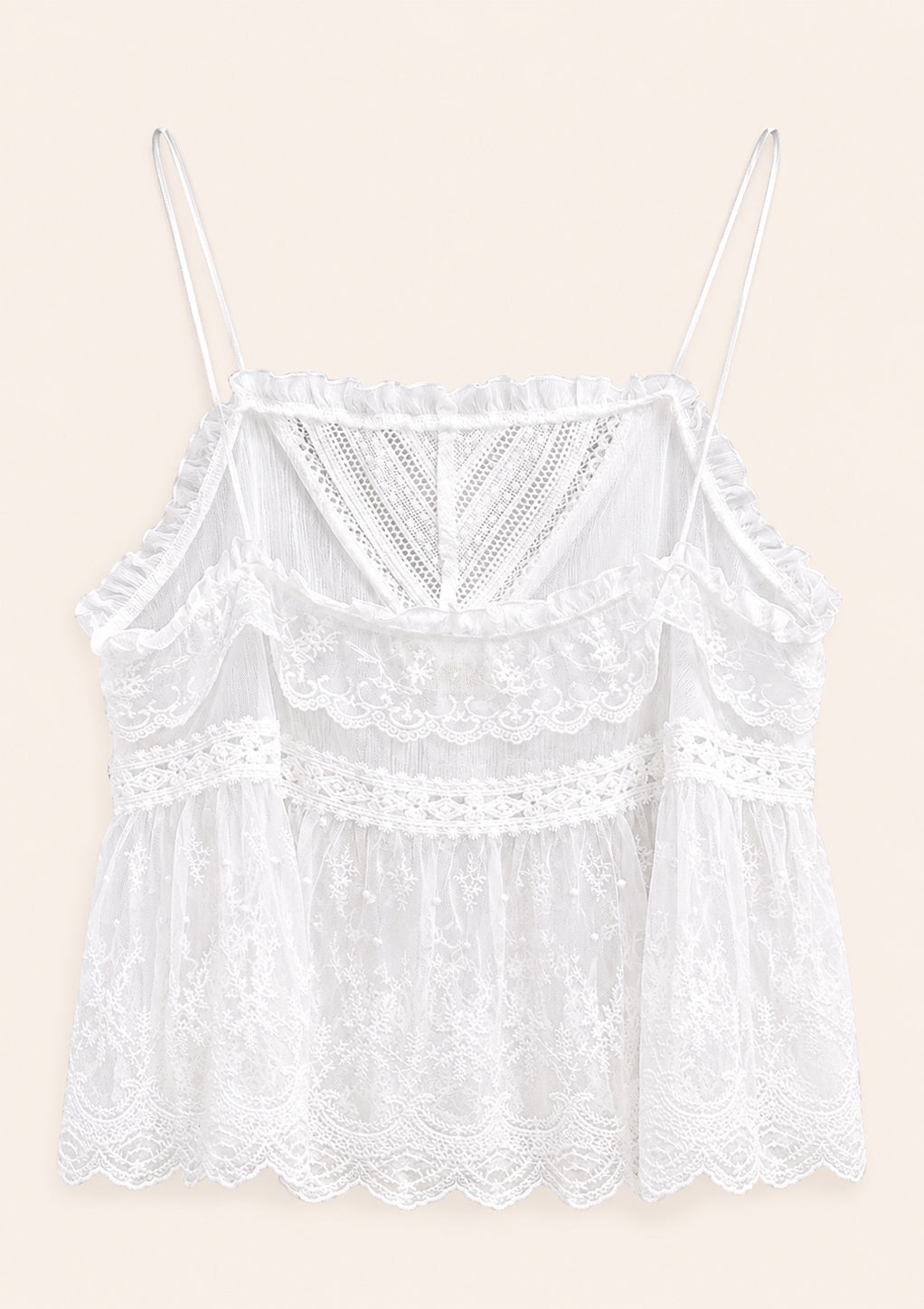 White Lace Cami Top