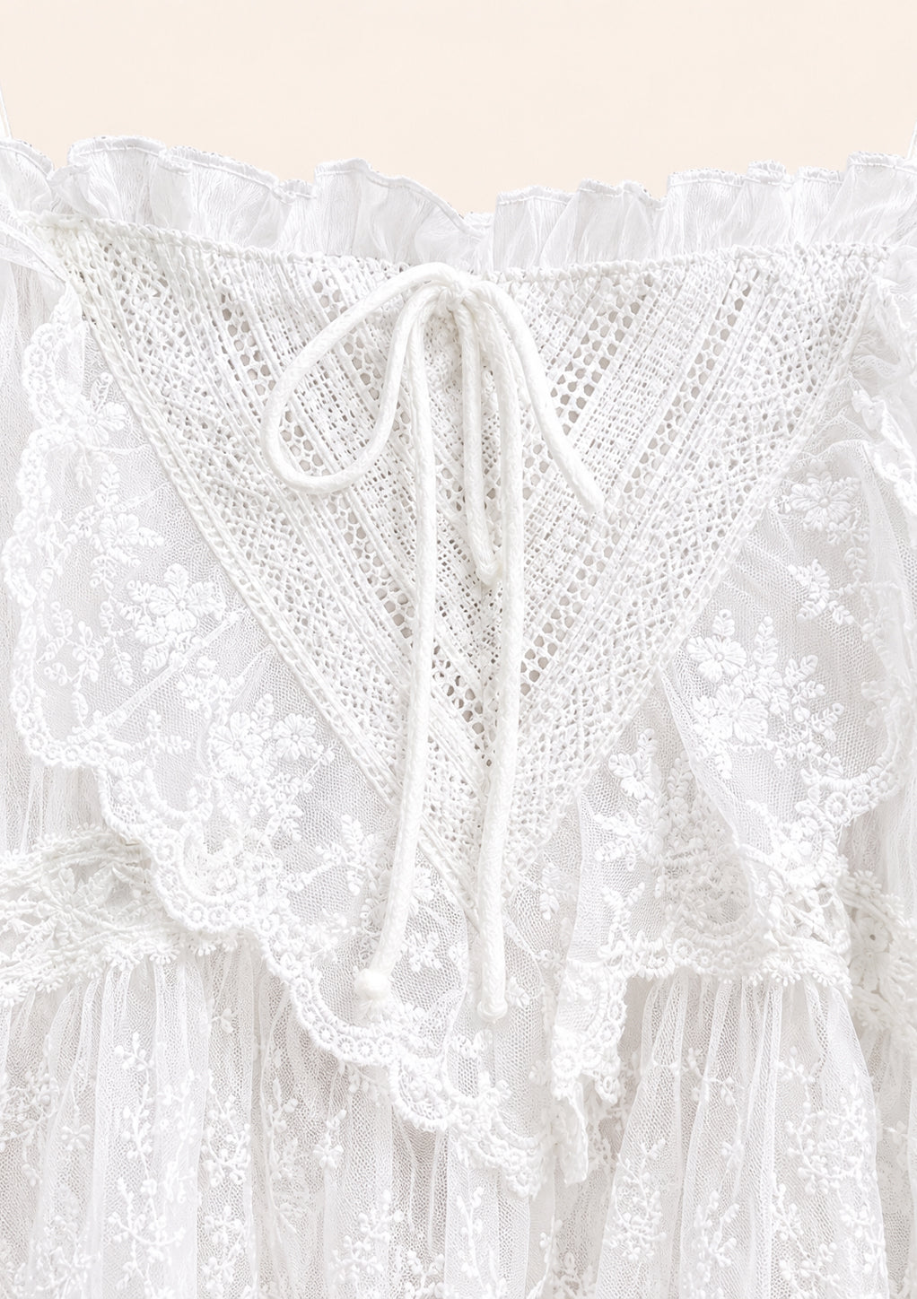 White Lace Cami Top