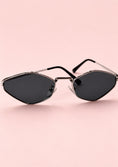 Load image into Gallery viewer, Slim Metal Sunglasses with Dark Lenses
