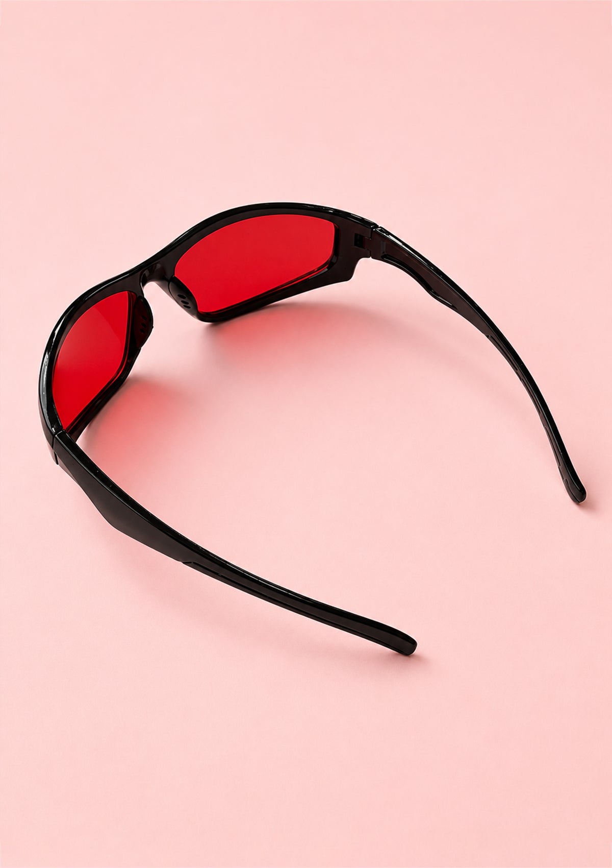 Black Sunglasses with Red Lenses