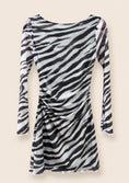 Заредете изображението в програмата за преглед на галерия, Zebra Print Open Back Mini Dress
