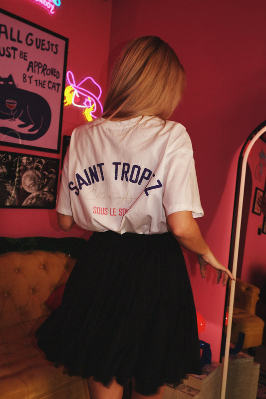 Бяла тениска Saint Tropez