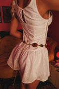 Load image into Gallery viewer, Flirty & Flowy Lace-Up Mini Dress
