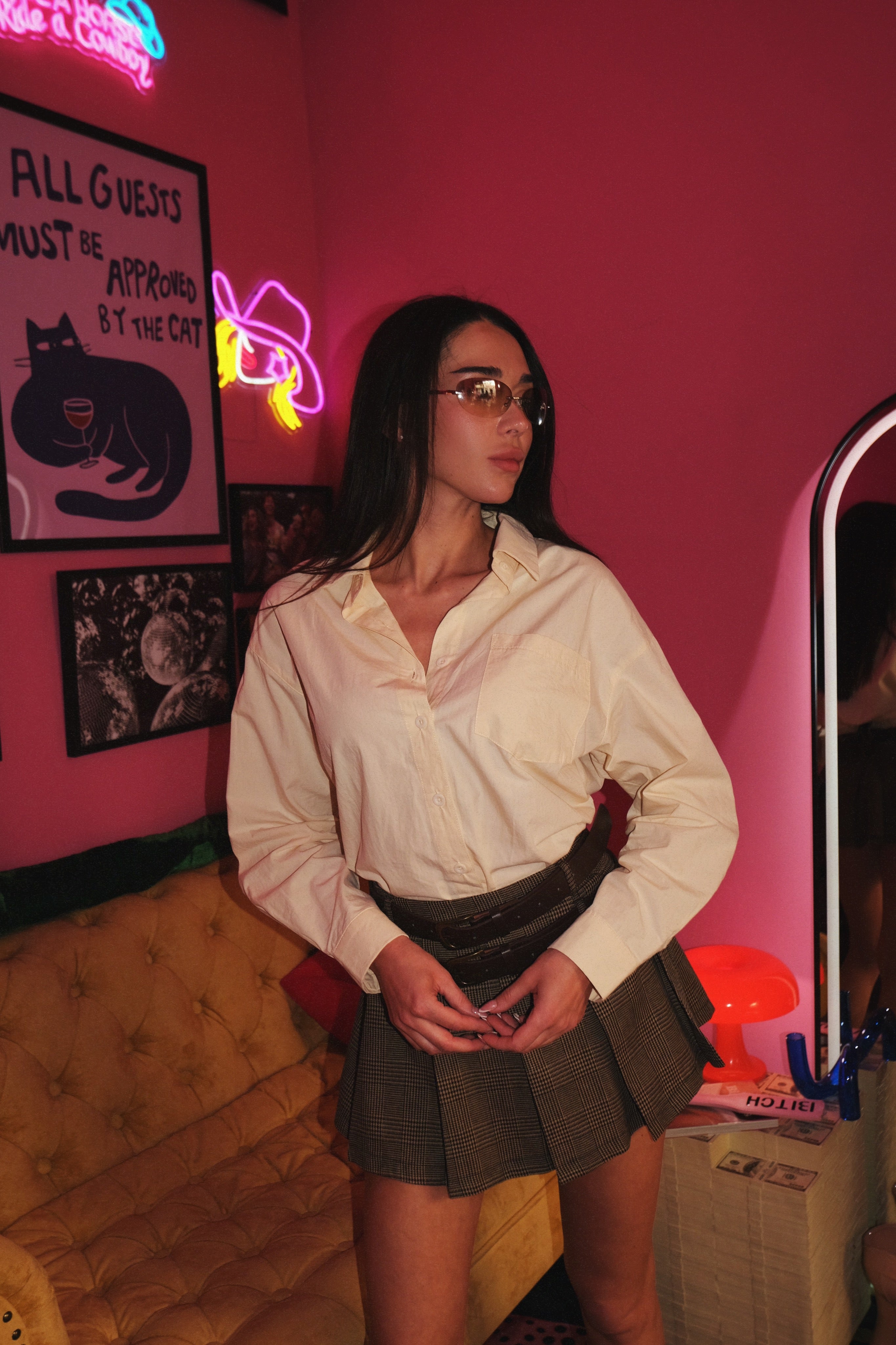 Butter Yellow Button-Up Shirt