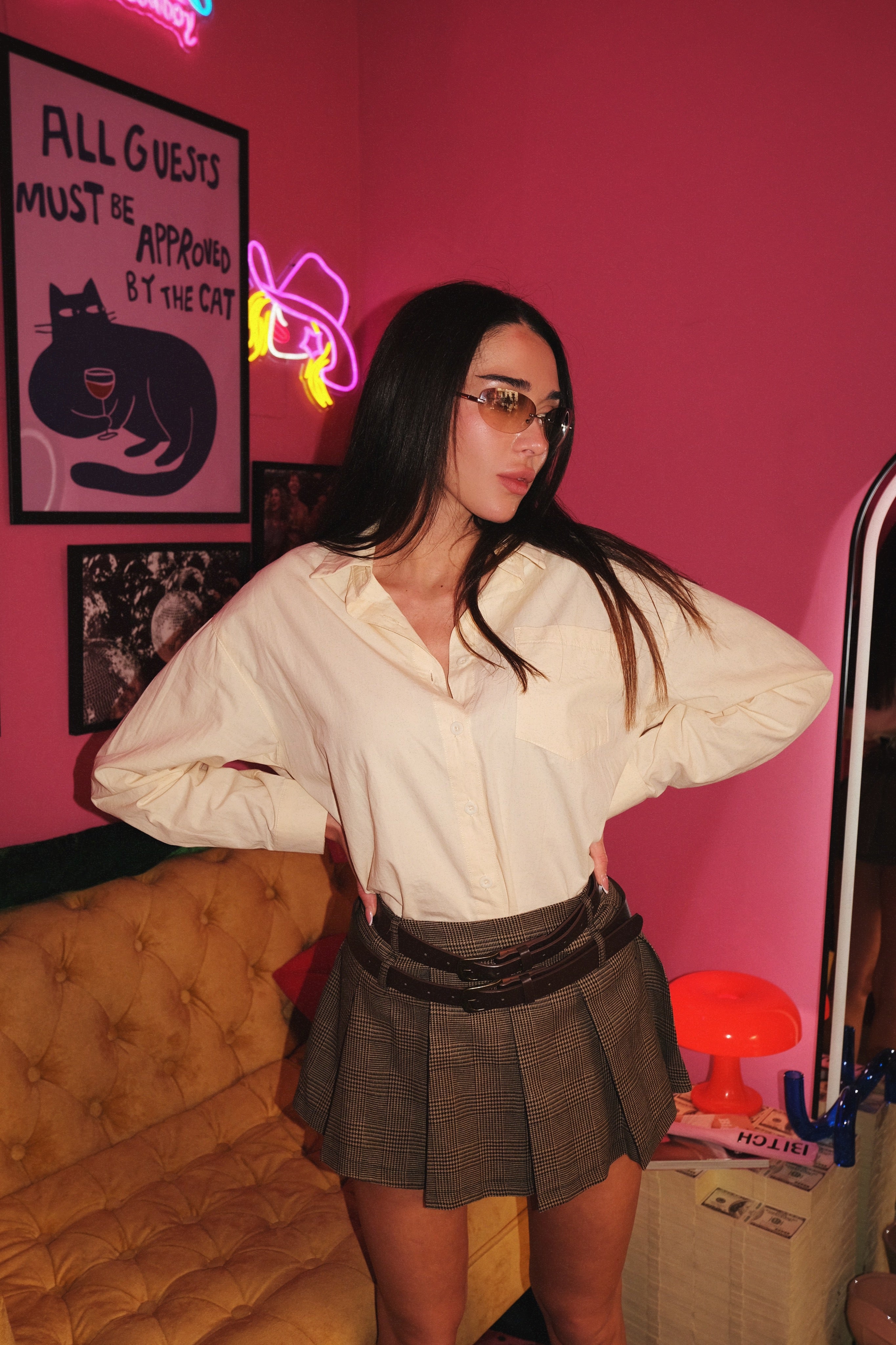 Butter Yellow Button-Up Shirt