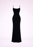 Заредете изображението в програмата за преглед на галерия, Black slip dress on a white background
