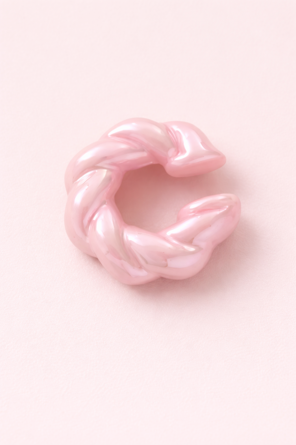 Pink Hoop Earrings