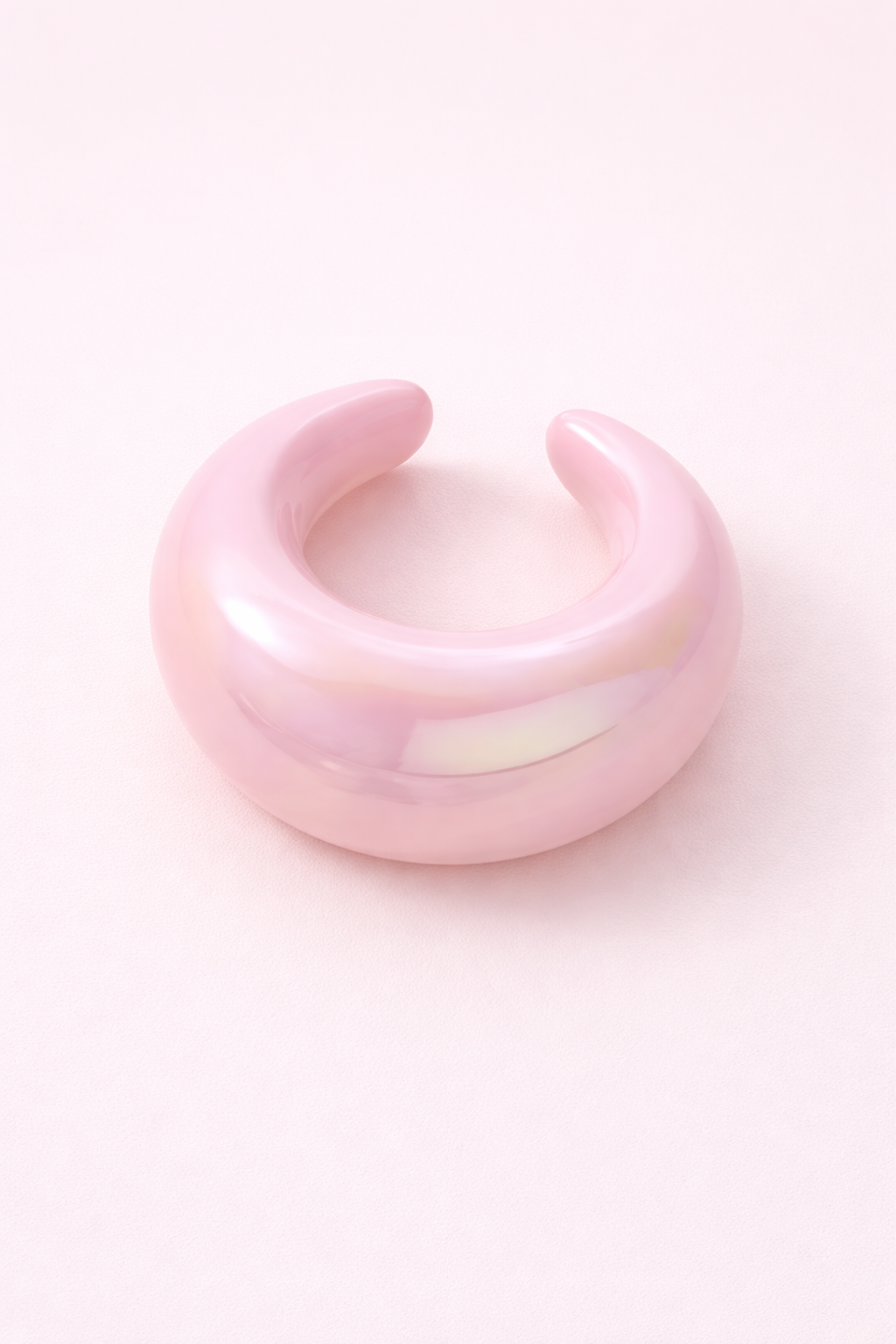 Pink Hoop Earrings