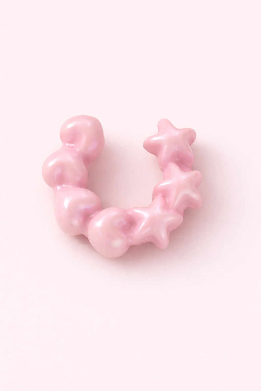 Pink Hoop Earrings