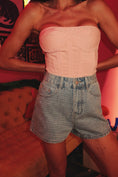 Load image into Gallery viewer, Starlit High‑Waist Denim Shorts
