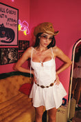 Load image into Gallery viewer, Flirty & Flowy Lace-Up Mini Dress

