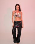 Load image into Gallery viewer, Black PU Wrap Skirt Trouser with Backless Design
