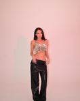 Load image into Gallery viewer, Black PU Wrap Skirt Trouser with Backless Design
