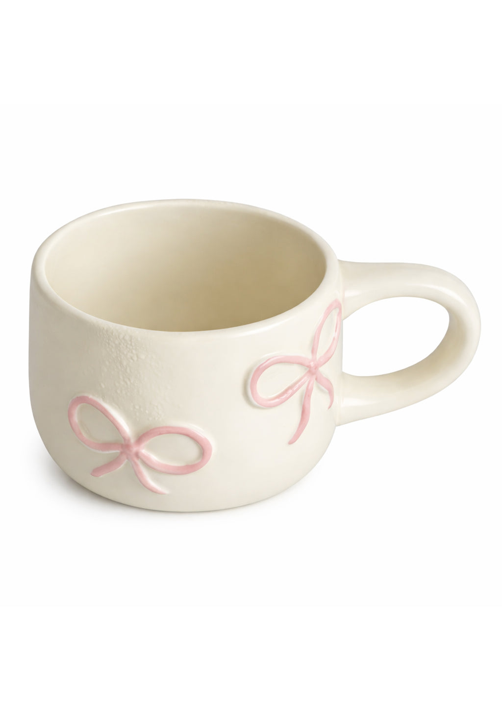 Pink Bow Ceramic Cup