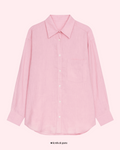 Pink shirt on a white background with 'festival guru' branding.