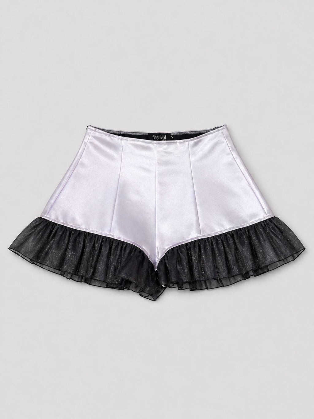 Satin Ruffle Shorts