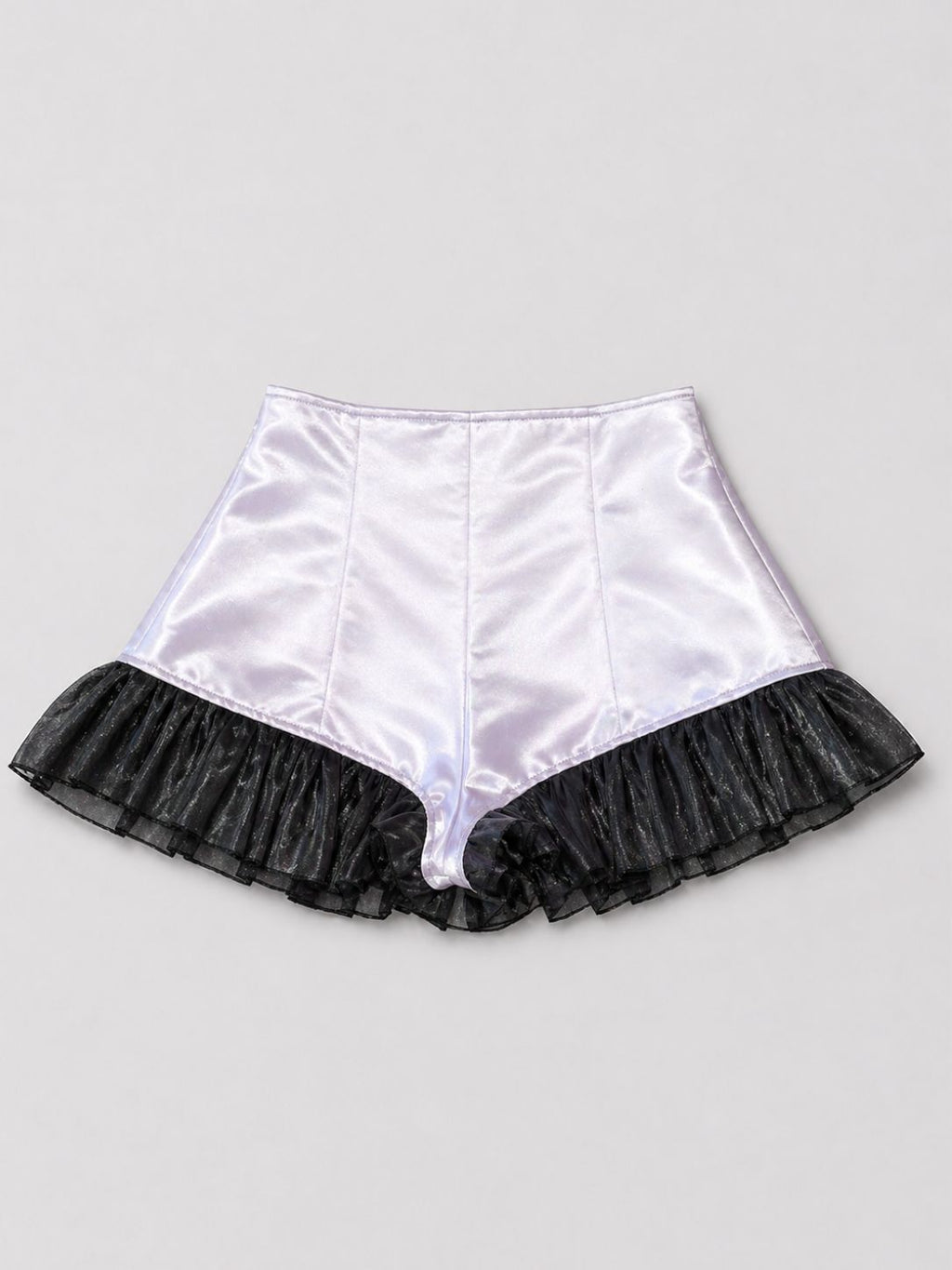 Satin Ruffle Shorts