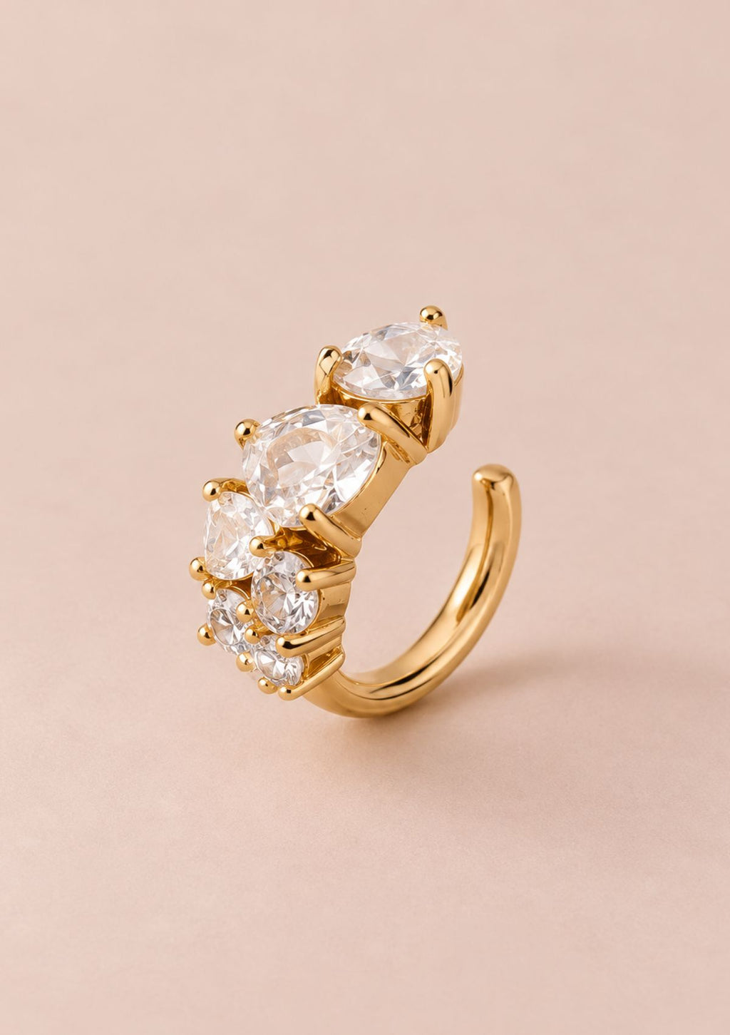 Gold Zircon Ear Cuff