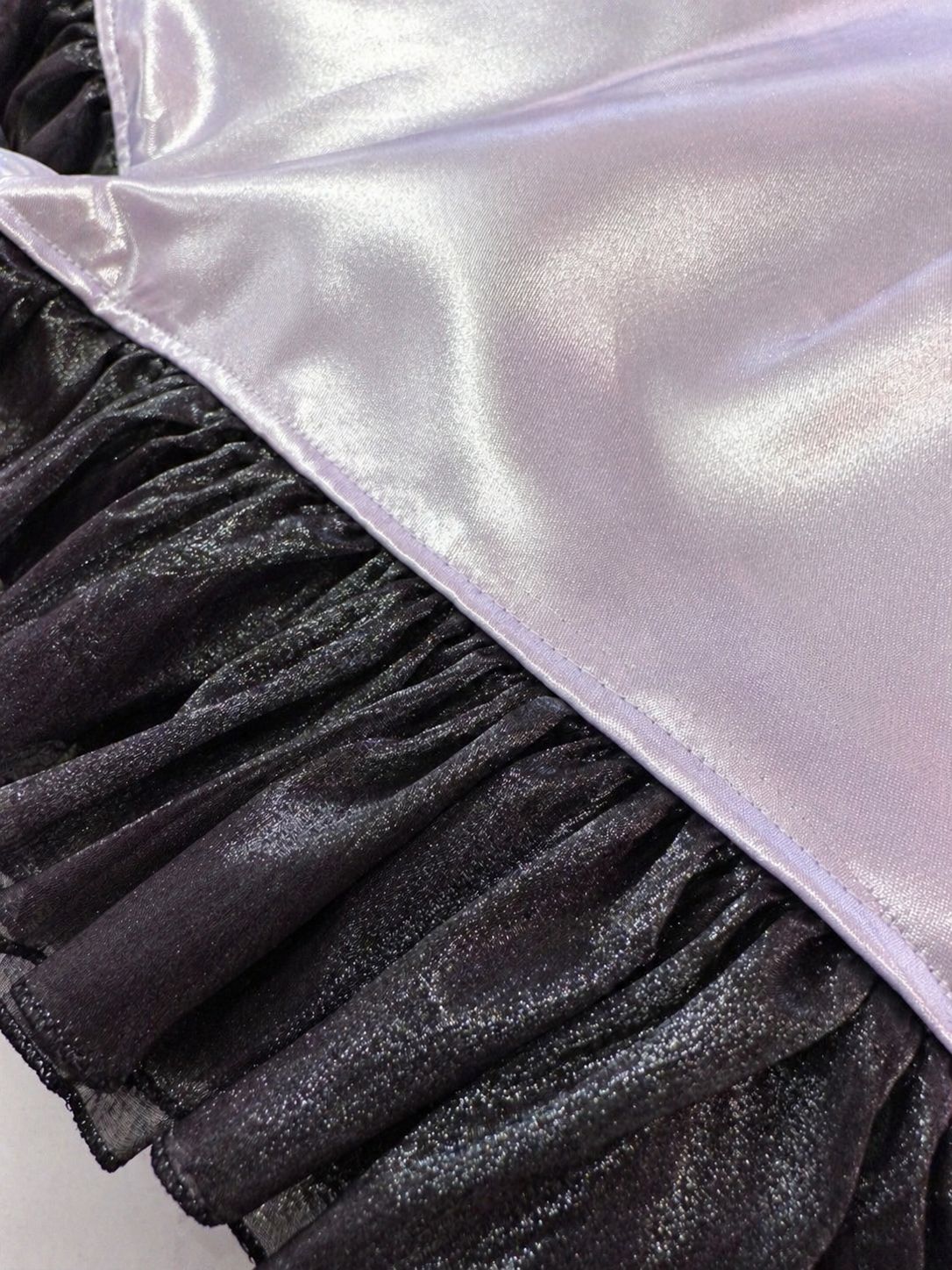 Satin Ruffle Shorts