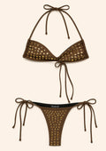 Studded Tie-Side Bikini Set