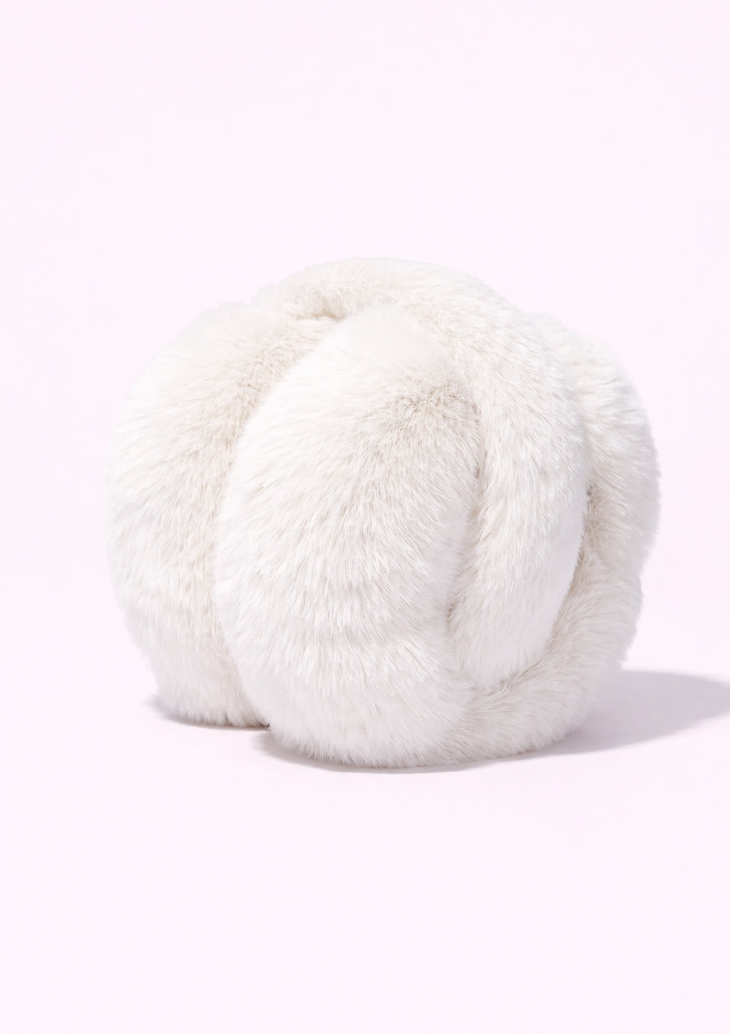 White fluffy ear muffs 