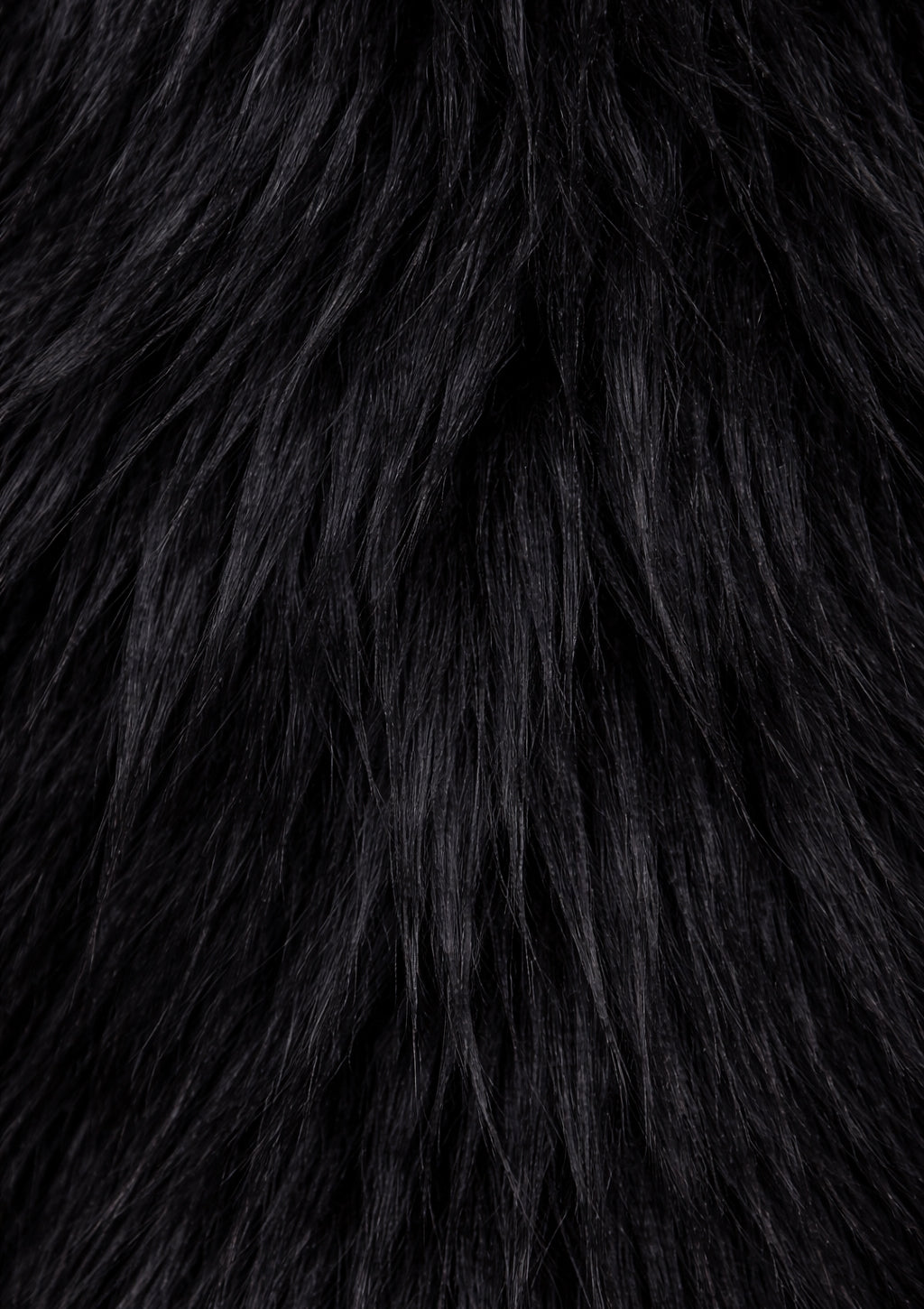 Close-up of black fur texture
