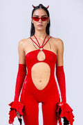 BADINKA Game On Open Front Romper