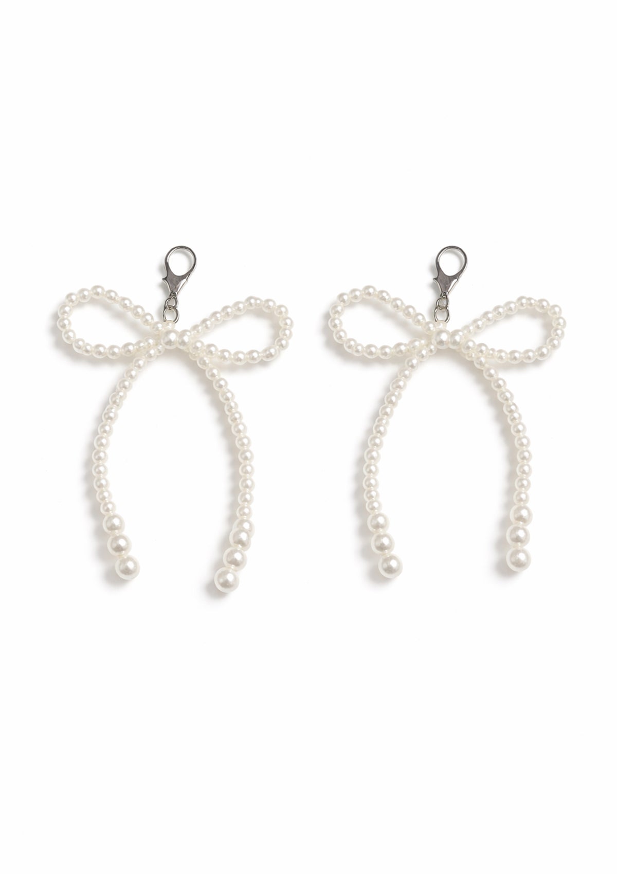 Pearled Bow Shoes Charm